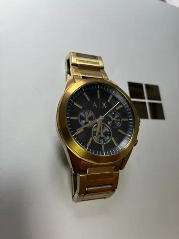 ARMANI EXCHANGE ax2611 크로노그래프 손목시계 골드 블랙