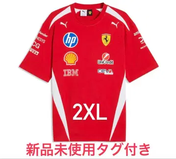 택 포함 미사용 새상품 F1 2026 페라리 Ferrari 티셔츠 2XL