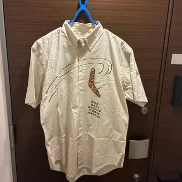 jc de castelbajac 부메랑 패턴 반팔 셔츠 XXL