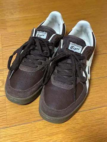 오니츠카타이거 GSM 브라운 아이보리 23.0cm 박스 있음