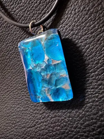 Murano Glass 스퀘어 펜던트 목걸이