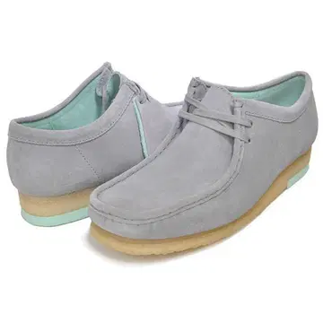 Clarks Wallabee 그레이 스웨이드 모카신