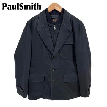 [ 새상품급 ] PaulSmith 퀼팅 라이너 부착 자켓 L 블랙