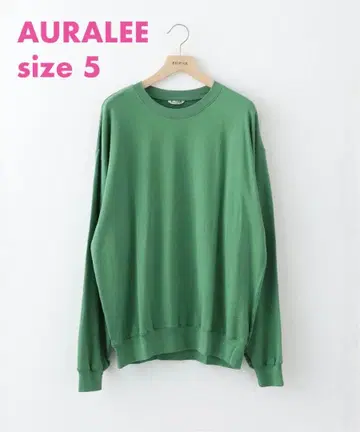 [ AURALEE ] SUPER HIGH GAUGE SWEAT P/O