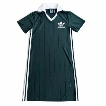 새상품급 adidas 아디다스 원피스 그린 핀스트라이프 원피스