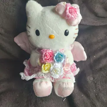 Hello Kitty 천사 봉제 인형 꽃 장식