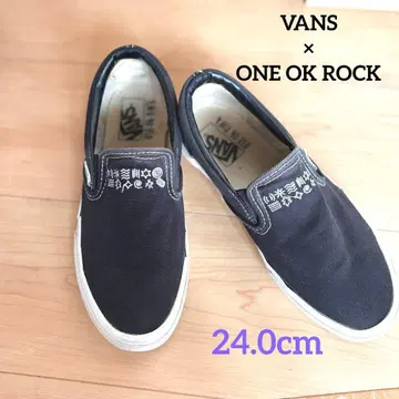 레어 VANS ONEOK ROCK 원옥 콜라보 슬립온 블랙