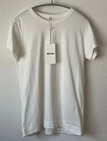 MUJI Labo 린넨 혼방 반팔 T셔츠 오프화이트 M 사이즈