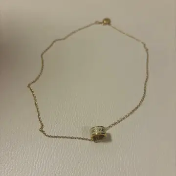 MARC JACOBS 로고 반지 목걸이 골드