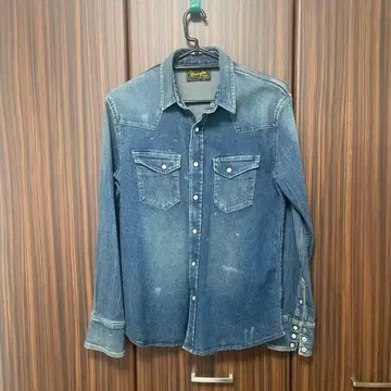 Wrangler nano universe 데님 셔츠 웨스턴