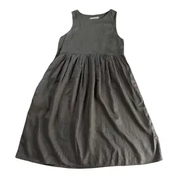 Le Glazik 린넨 100% 롱 원피스 블랙 36 일본제