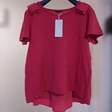 TO BE CHIC 반팔 티셔츠 리본 장식