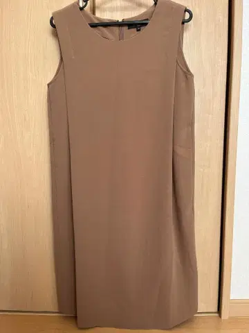 Demi-Luxe BEAMS 일본제 슬리브리스 원피스 카멜 38