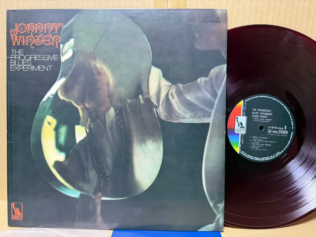 (일본 LP) Johnny Winter - 1969년 초반 RED WAX