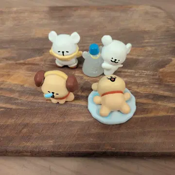 몰티즈 Maltese 미니 피규어 4개 세트