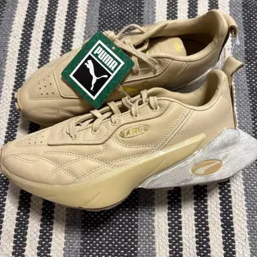 PUMA KING 384101-01 베이지 스니커즈 23.5cm