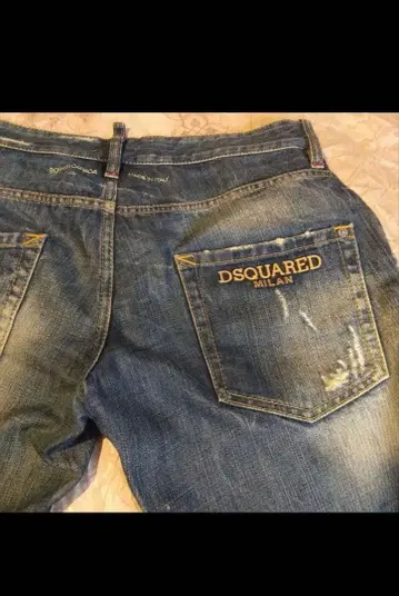 DSQUARED 데미지 가공 데님 이탈리아제 사이즈 48 디스퀘어드