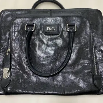 D&G 비즈니스 백 가죽 블랙
