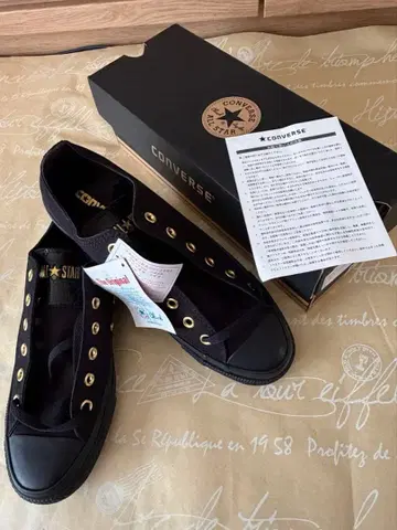 [미사용 새상품] CONVERSE ALL STAR 블랙 스니커즈 택 포함