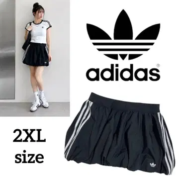 [ 미사용 새상품 ] adidas 벌룬 스커트 블랙 2XL KD0299