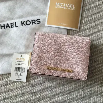 새상품 마이클코어스 MICHAEL KORS 3단 폴더형 지갑 핑크