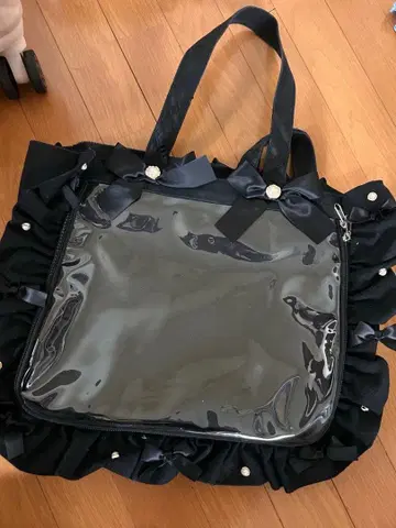 zakkamart A4 프릴 이타백 블랙