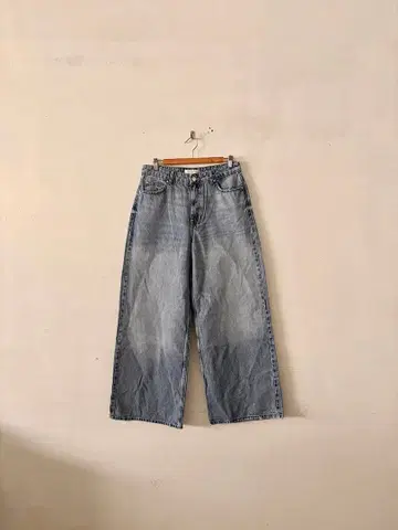 ZARA 자라 와이드 데님 팬츠 라이트 블루 EUR 40 USA 8