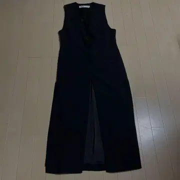 ZARA 롱 베스트 슬리브리스 원피스 새상품급