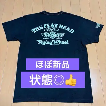 플랫 헤드 THE FLAT HEAD 티셔츠 블랙 38 M 사이즈