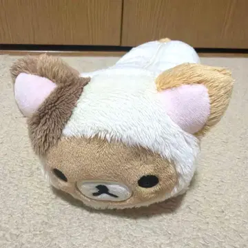 희귀 레어 레트로 산엑스 리락쿠마 봉제 인형 펜 파우치 느긋한 고양이
