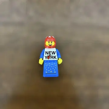 LEGO 미니 피규어 NEW YORK 별 패턴 헬멧 포함