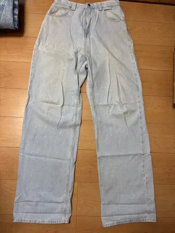ZARA 라이트 워시 와이드 데님 팬츠 EUR42