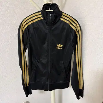 adidas 트랙 자켓 블랙 골드 S