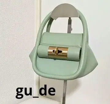 gu_de 2way Mini Love Bag 숄더백 골드 금장 장식