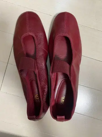 ZARA 플랫슈즈 보르도 38