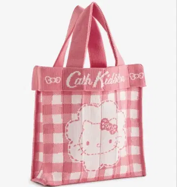 Cath Kidston x Hello Kitty 니트 핸드백 핑크
