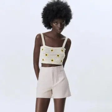 ZARA 하이웨스트 버뮤다 팬츠