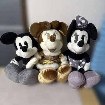 디즈니 미키 미니 봉제 인형 3체 세트
