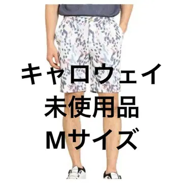 캘러웨이 골프웨어 통풍 메쉬 하프 팬츠 M 사이즈 화이트 패턴
