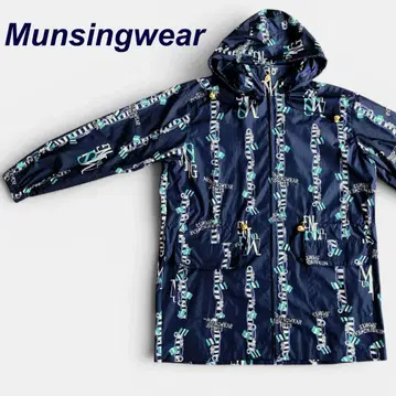 Munsingwear 먼싱웨어 올 패턴 나일론 자켓 M 네이비