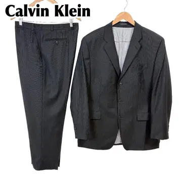 [ 새상품급 ] Calvin Klein 수트 셋업 3 버튼 44L 블랙