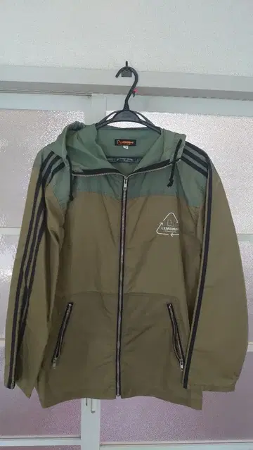 hide LEMONed 초기 나일론 자켓 후드 부착 모스그린 M