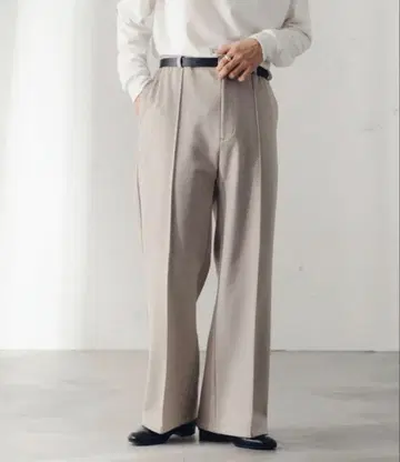 엡녹 와이드 스트레이트 니트소 팬츠