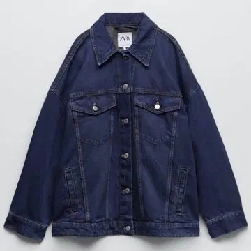 ZARA 오버 사이즈 인디고 블루 데님 자켓