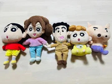 짱구는 못말려 봉제 인형 5체 세트