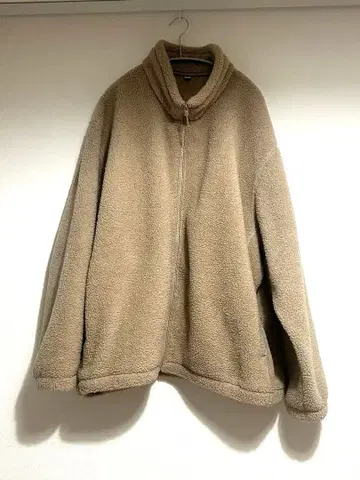 보아 플리스 자켓 베이지