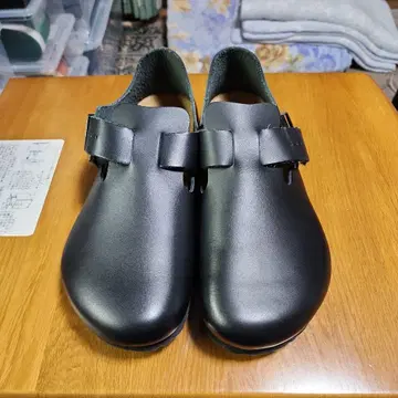 BIRKENSTOCK 런던 가죽 신발 블랙