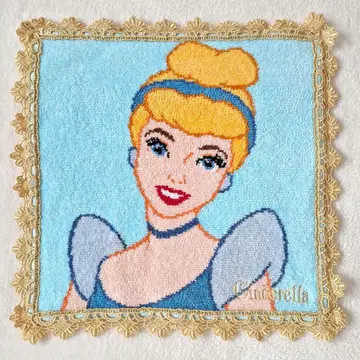 Disney 신데렐라 셔닐 직조 손수건
