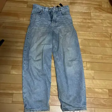ZARA 데님 배기 라이트 블루