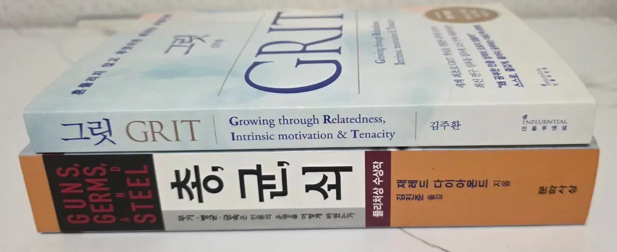 베스트셀러 도서 그릿 GRIT / 총균쇠 책 세트